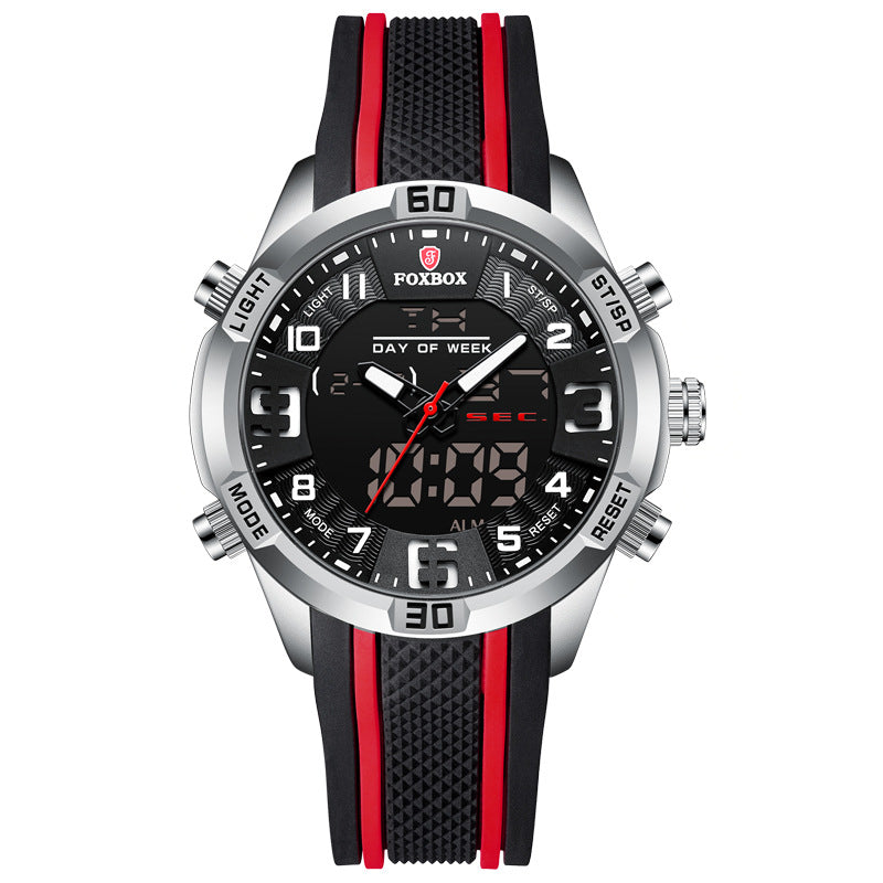 Men's Dual Display Watch Multi-function Chronograph