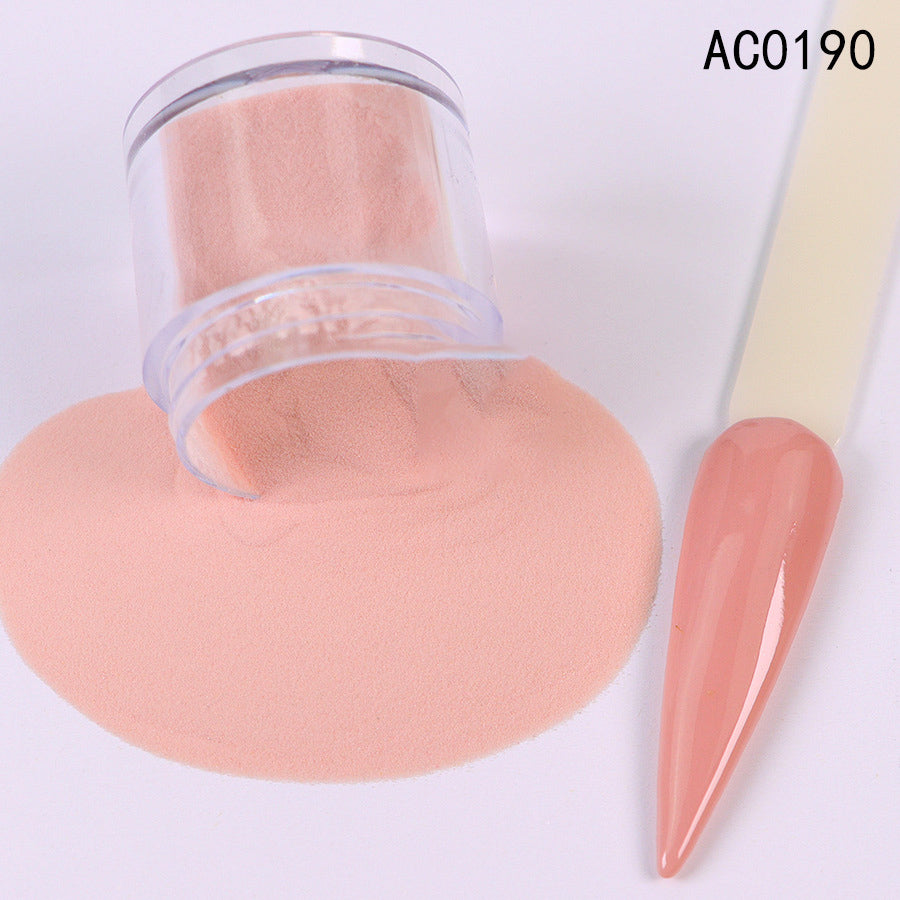 Acrylic Nail Extension Carved Infiltrating Powder Skin Tone Nude Crystal Powder