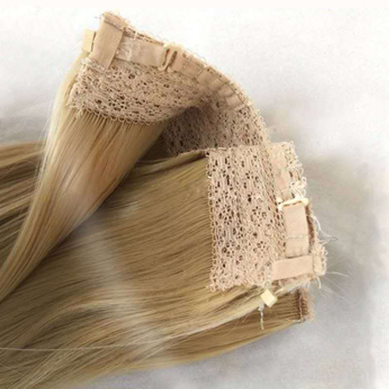 One Piece Wig, Lace Fish Line Hair Curtain, Non-Marking Hair Extension Piece Flip In Hair