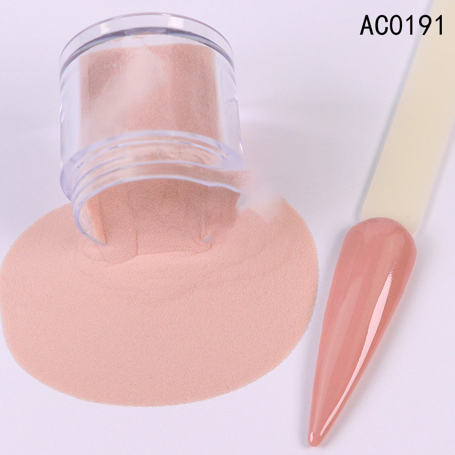 Acrylic Nail Extension Carved Infiltrating Powder Skin Tone Nude Crystal Powder