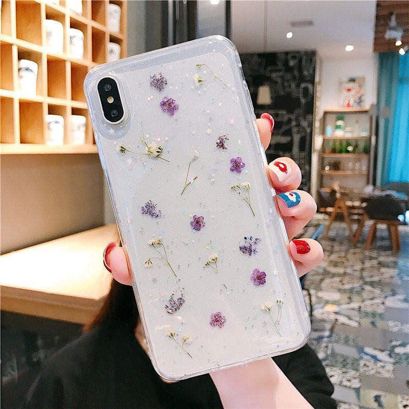 Epoxy Floral Mobile Phone Case Handmade