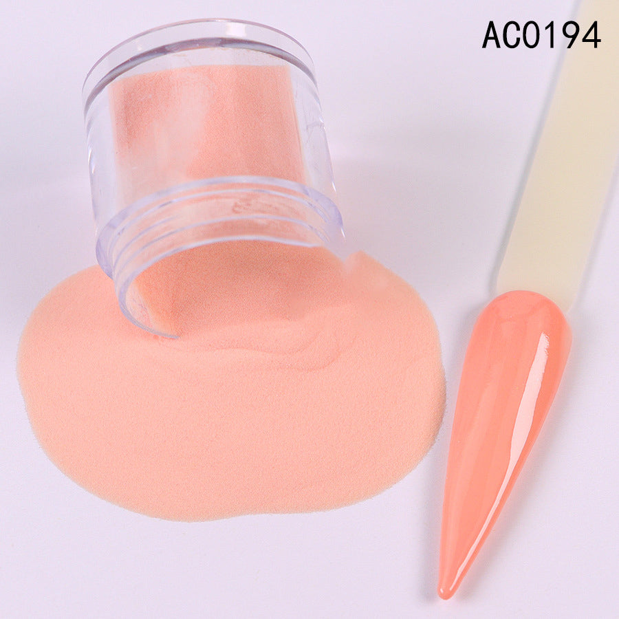 Acrylic Nail Extension Carved Infiltrating Powder Skin Tone Nude Crystal Powder