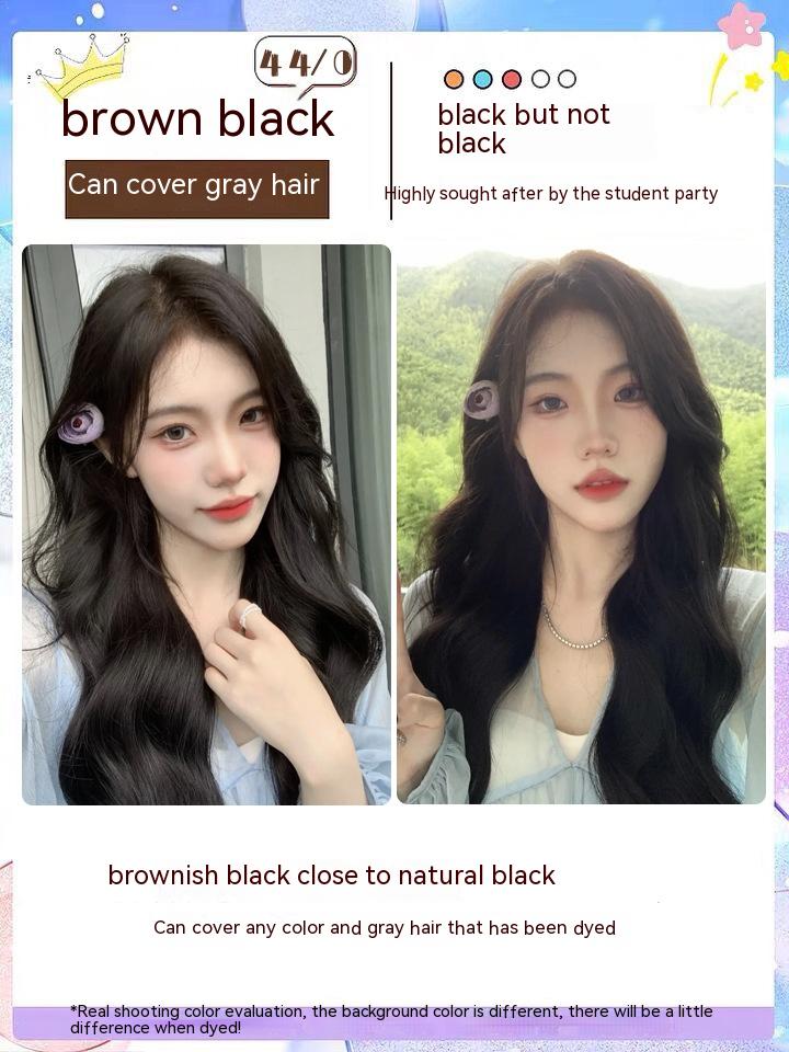 Ammonia-free Hair Color Paste Monochrome Paste Cover White Hair Multi-segment Color One-step Black Tea Gray Blue Black Hair Dye