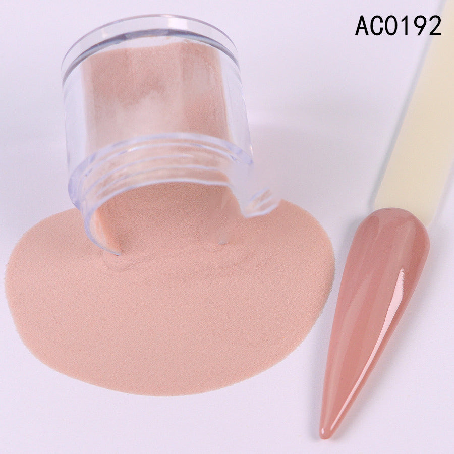 Acrylic Nail Extension Carved Infiltrating Powder Skin Tone Nude Crystal Powder