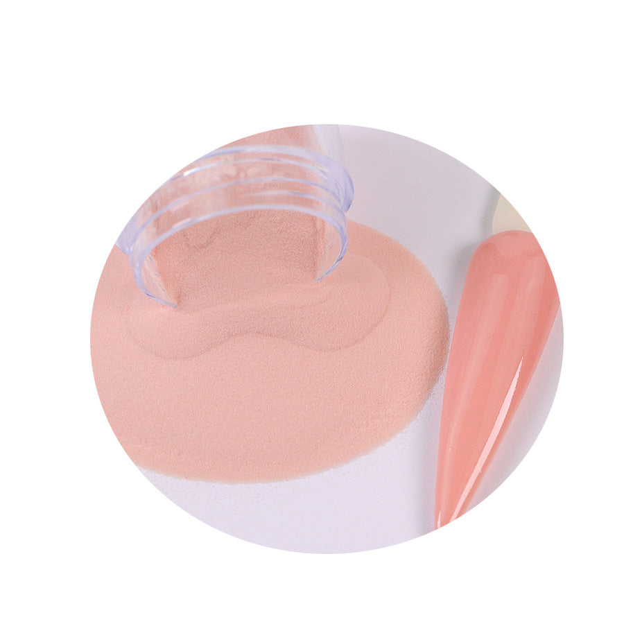 Acrylic Nail Extension Carved Infiltrating Powder Skin Tone Nude Crystal Powder