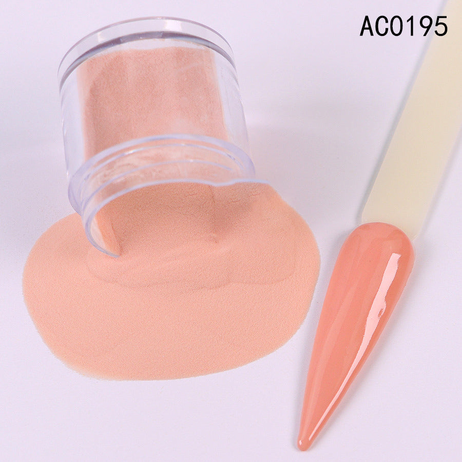 Acrylic Nail Extension Carved Infiltrating Powder Skin Tone Nude Crystal Powder