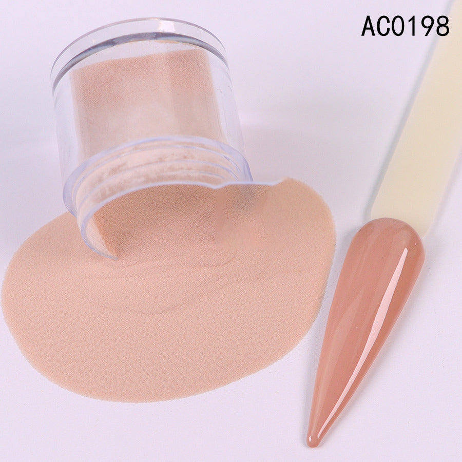 Acrylic Nail Extension Carved Infiltrating Powder Skin Tone Nude Crystal Powder