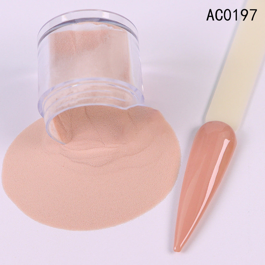 Acrylic Nail Extension Carved Infiltrating Powder Skin Tone Nude Crystal Powder