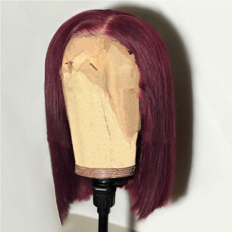 Copy of Wig Female Short Hair European And American Bobo Bobo Head Mid-shoulder Short Straight Hair Headgear