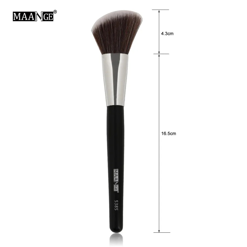 MAANGE 1Pcs Big Angled Top Loose Powder Makeup Brush Foundation Contour Blusher Face Cheek Cosmetic Beauty Make Up Brush Tool