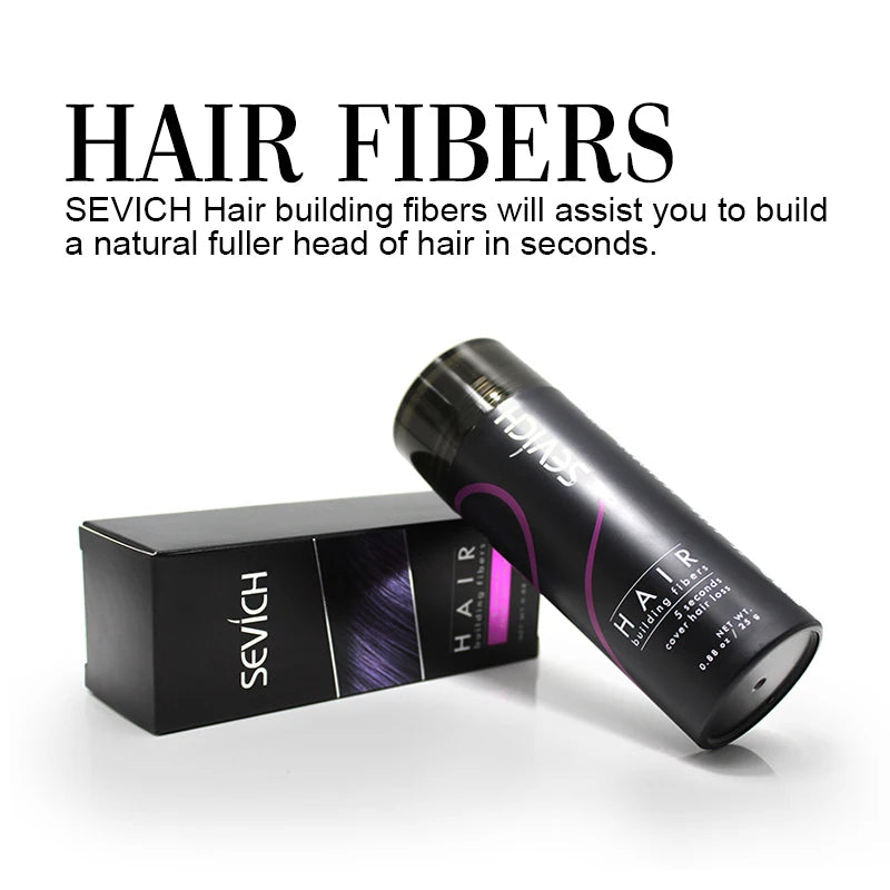 Sevich 3pcs/lot Hair Building Fiber Styling Color Powder refill 100g+gel 25g+Applicator Extension Keratin Thinning Hair Spray