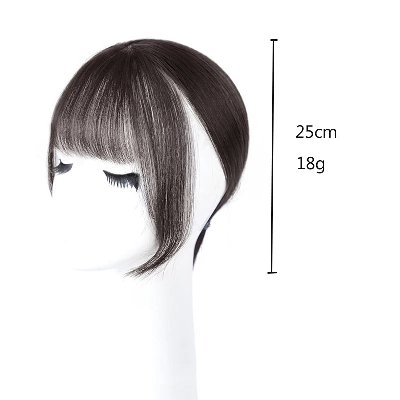 Thin 3D Air Hair Bangs Straight Neat Bangs Clip In Hair Extensions Topper Bangs 3D Bangs Invisible Seamless Head Hair Wig