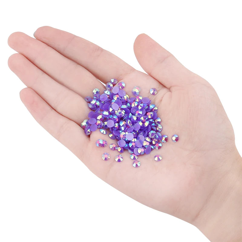 Candy Color AB 10000pieces/bag 4mm Flatback Resin Rhinestones for Nail Art Mobile Phone Diy Free shipping