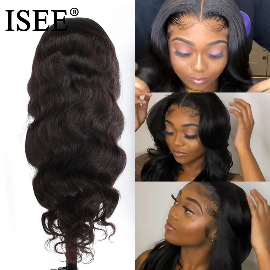 Body Wave Lace Front Wigs For Women Human Hair ISEE HAIR 13X4 Lace Frontal Wigs Brazilian Body Wave Lace Front Human Hair Wigs