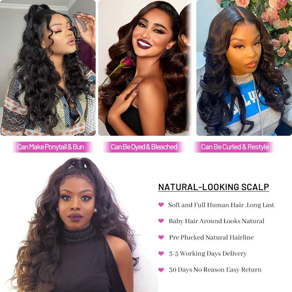 Body Wave Lace Front Wigs For Women Human Hair ISEE HAIR 13X4 Lace Frontal Wigs Brazilian Body Wave Lace Front Human Hair Wigs