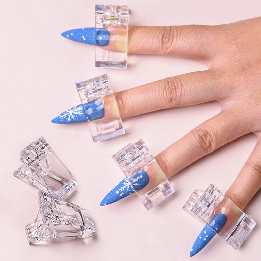 1/5/10pcs Acrylic Nail Clip Finger nail Extension UV Clamps Quick Building Nail Tips Clips Tools For French False Nail Design