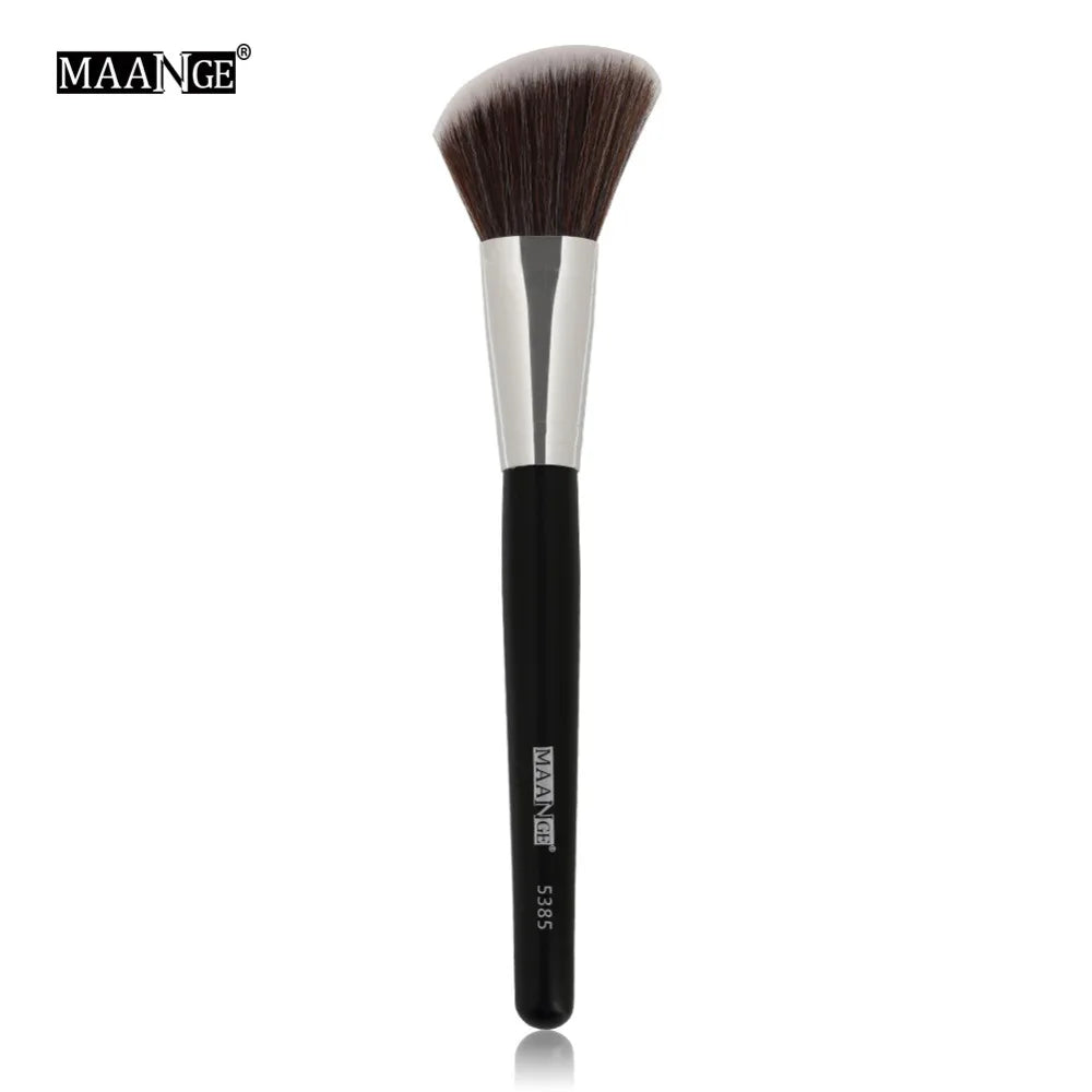 MAANGE 1Pcs Big Angled Top Loose Powder Makeup Brush Foundation Contour Blusher Face Cheek Cosmetic Beauty Make Up Brush Tool