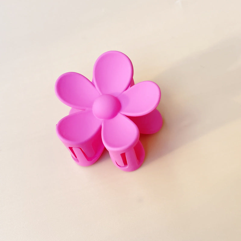 Summer Candy Color Frosted Flower Hair Clip