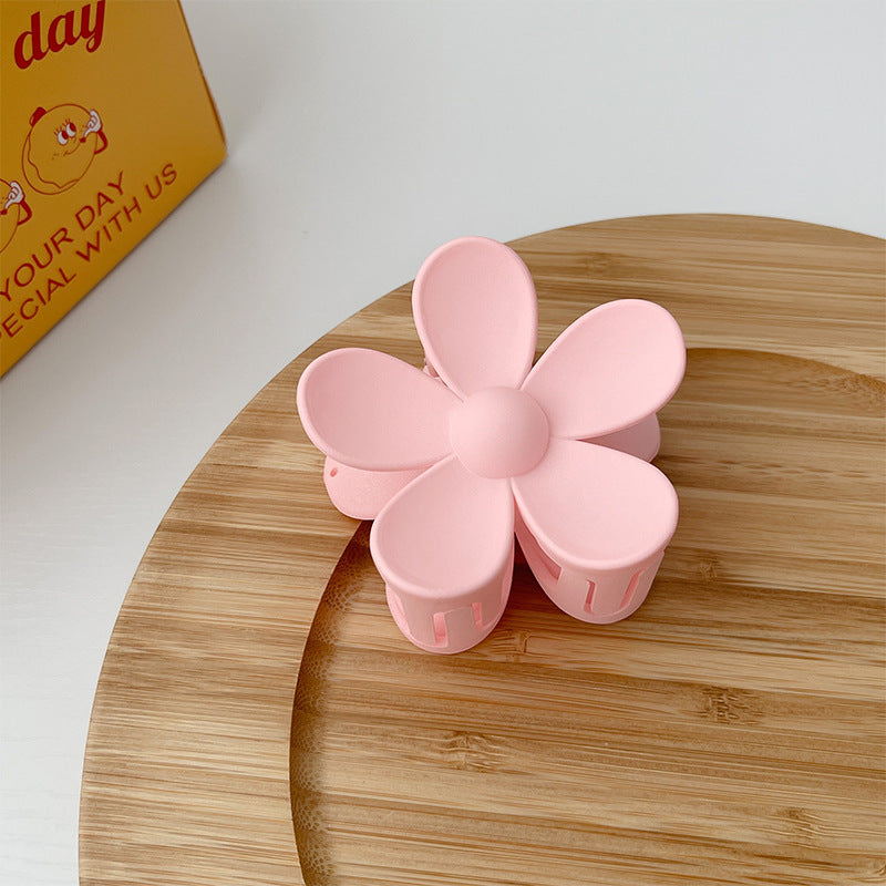 Summer Candy Color Frosted Flower Hair Clip