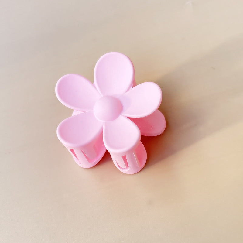 Summer Candy Color Frosted Flower Hair Clip