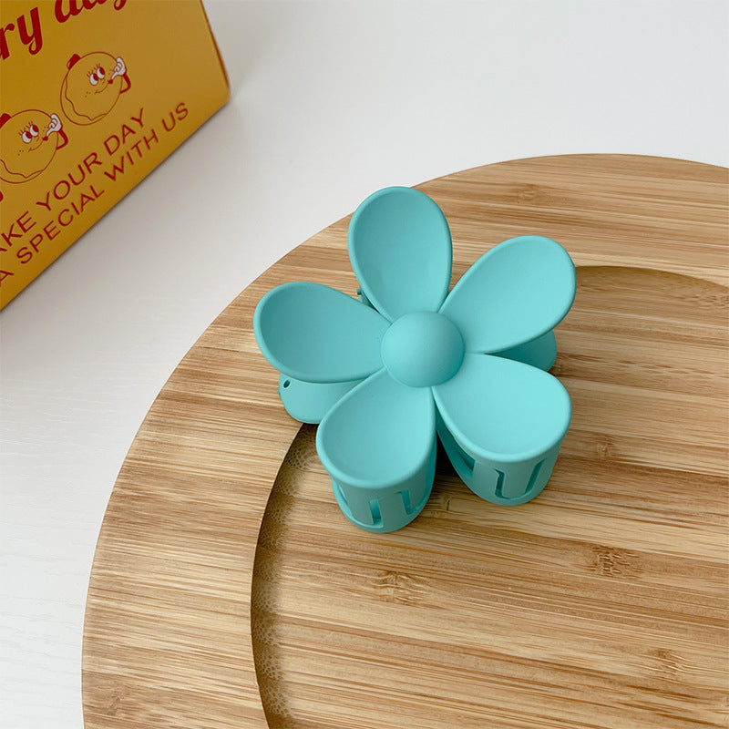 Summer Candy Color Frosted Flower Hair Clip