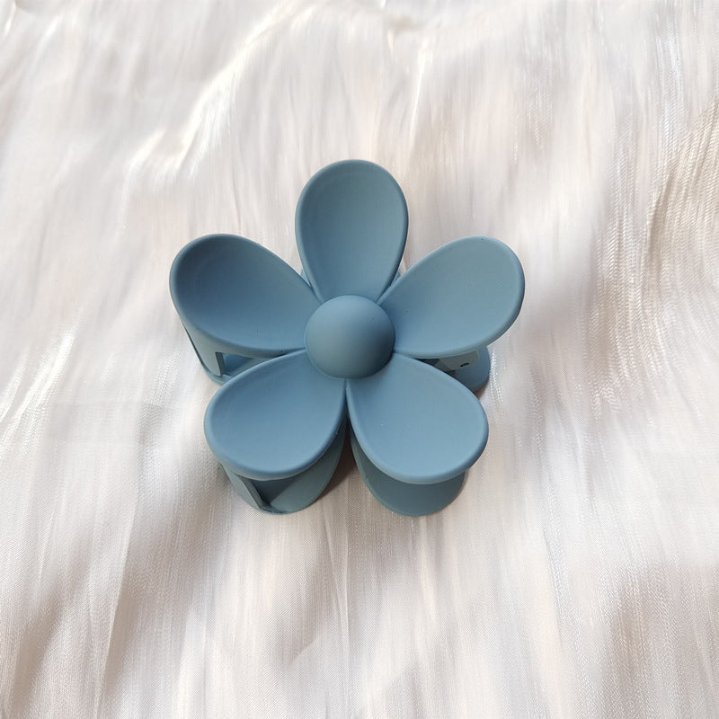 Summer Candy Color Frosted Flower Hair Clip