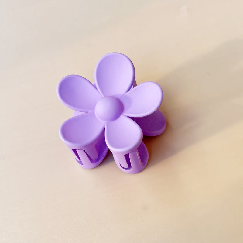 Summer Candy Color Frosted Flower Hair Clip