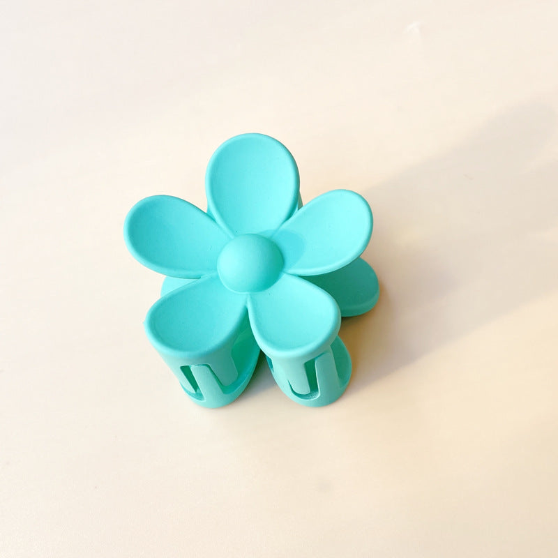 Summer Candy Color Frosted Flower Hair Clip