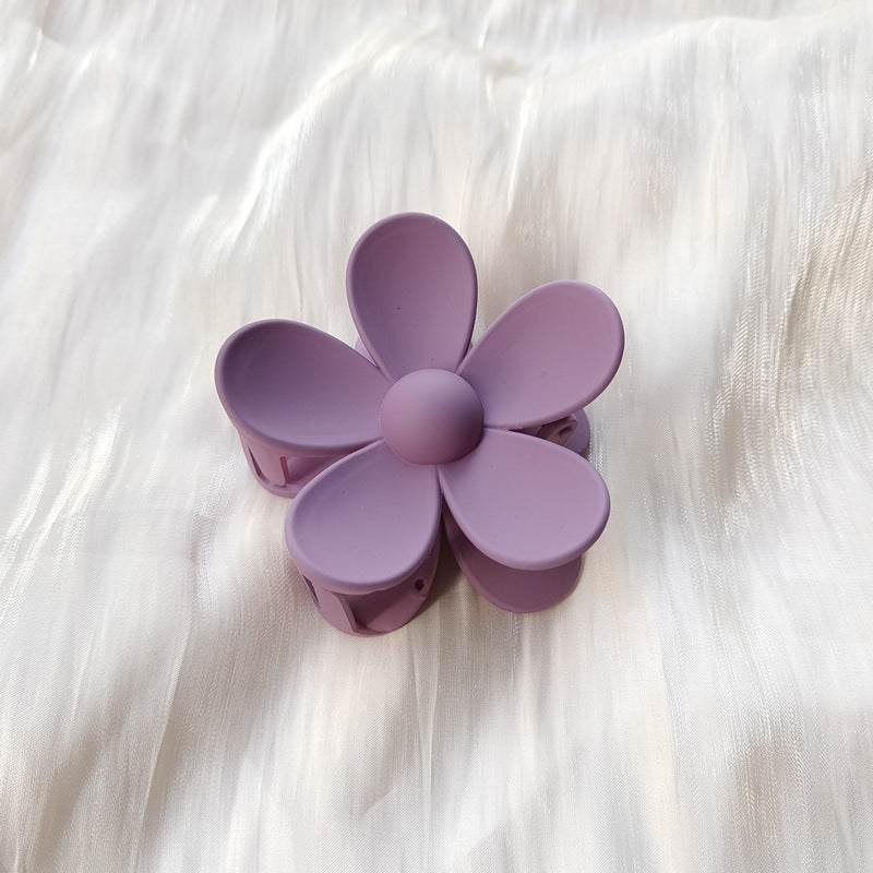 Summer Candy Color Frosted Flower Hair Clip