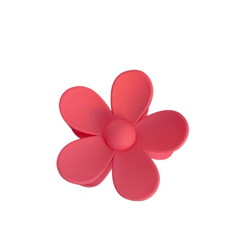 Summer Candy Color Frosted Flower Hair Clip