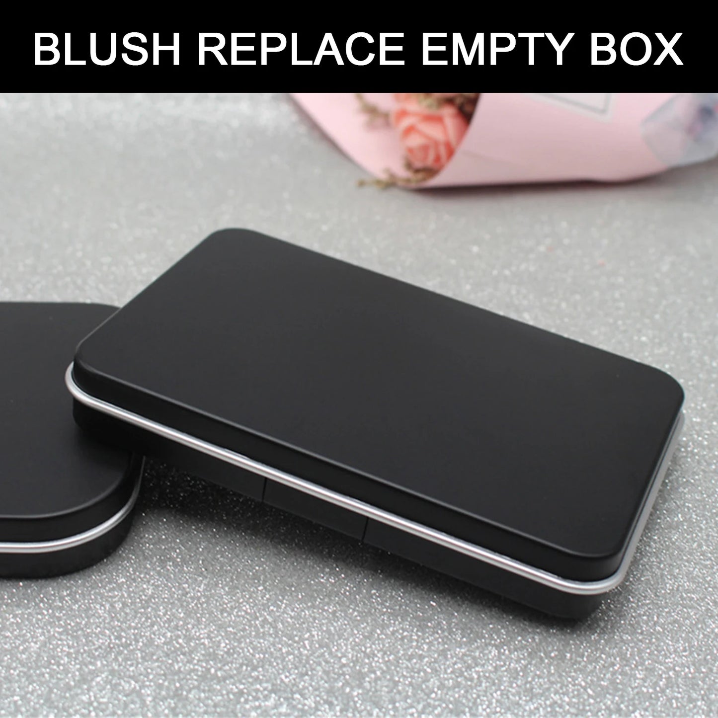 1Pc Matte Black Empty Magnetic Cosmetics Palette Eyeshadow Blusher DIY Beauty Makeup Box Glitter Makeup Dispensing Vacia Box