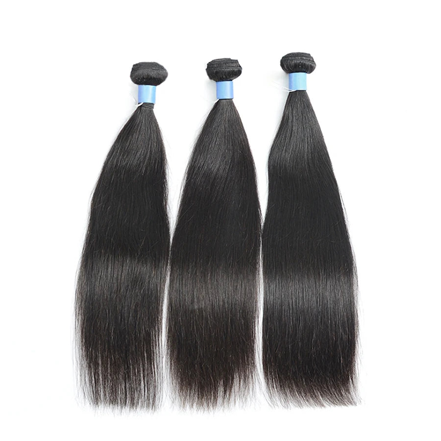 Wow Angel Straight 28 30 Inch Remy Brazilian Human Hair Bundles 100% Silky Hair 3/4 pieces Human Hair Extensions Virgin Hair