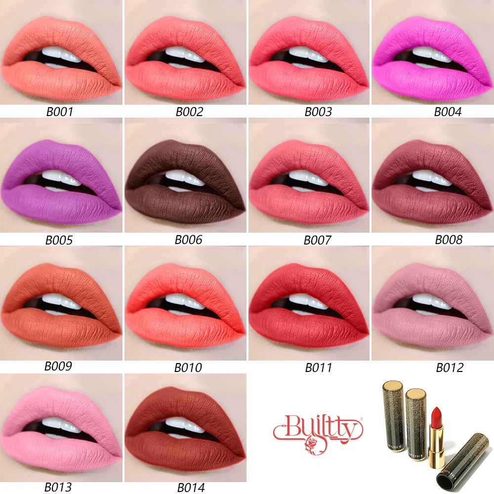 Dropshipping Lipstick Matte Velvet & Glitter Metallic Colors for Glossy Radiant & Full Matte High Pigmented Lipstick Cosmetic