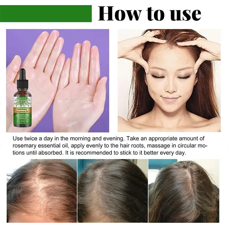 Rosemary Hair Care Essential Oil Anti-frizz Growth Hairs Smooth Serum Hair Oil Anti Hairs Loss New Treatments Hair Beauty