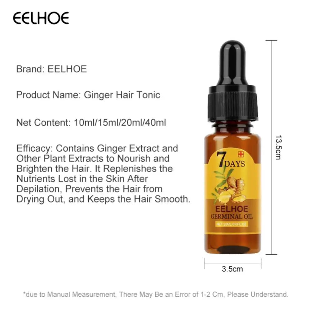 Hair Growth Essential Oils Repair Damaged Hair Anti Hair Loss Prevent Hair Loss Oil Ginger Fast Growing Hair Essential Oil