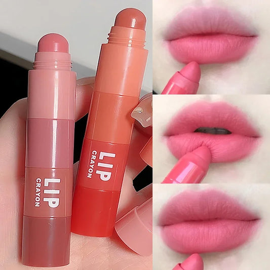 4 Colors In 1 Matte Nude Pink Red Lipstick Lip Liner Pen Long Long Waterproof Crayon Lipstick Pencil Lips Makeup Cosmetic Kit