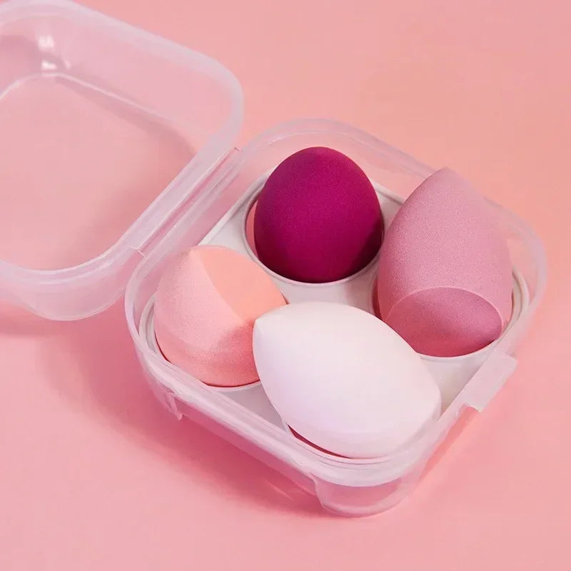 4pcs/bag Fashion Make Up Blender Cosmetic Puff Makeup Sponge Foundation Powder Sponge Beauty Tool Makeup Tool Accessories Makeup