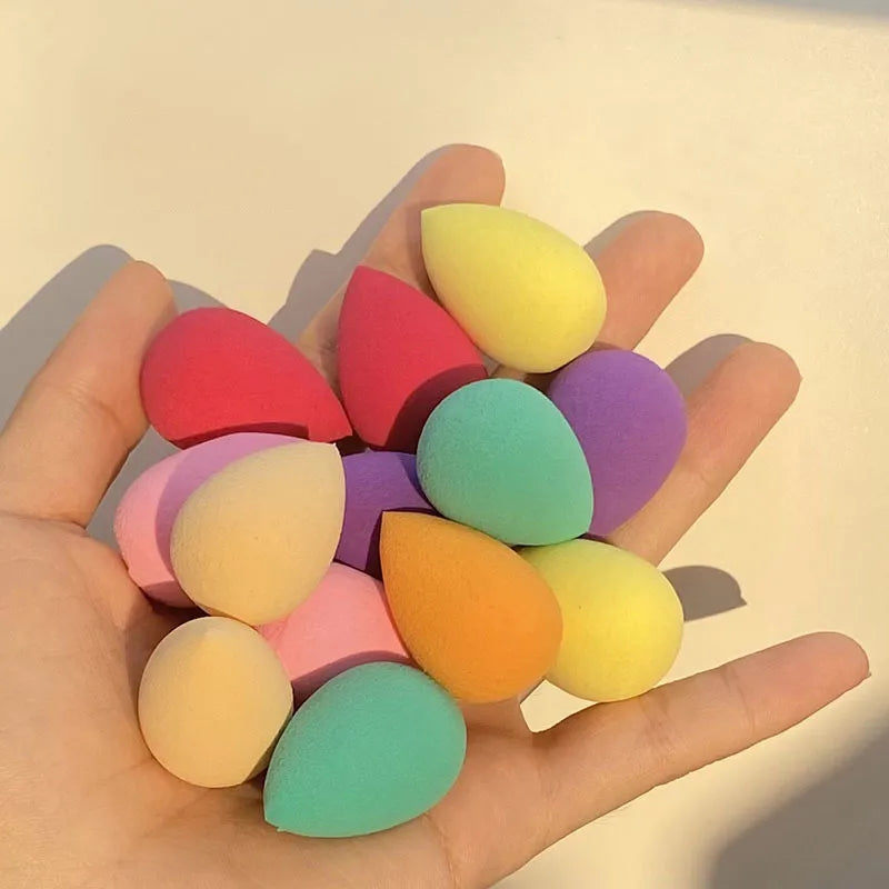 4/20/50/100Pcs Mini Beauty Egg Makeup Blender Cosmetic Puff Wet and Dry Use Soft Makeup Sponge Cushion Foundation Powder Sponge