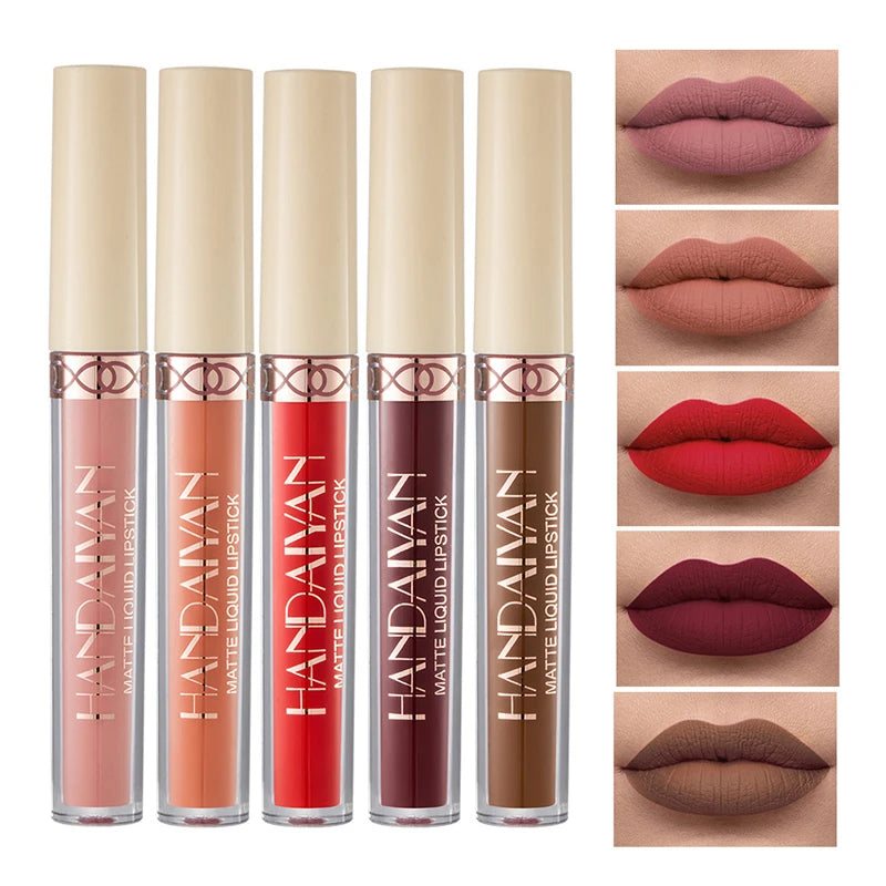 18 Colors Matte Velvet Lip Glaze Waterproof Long-Lasting Not Easy To Fade Lip Gloss Lipstick Waterproof Makeup Cosmetic Tool