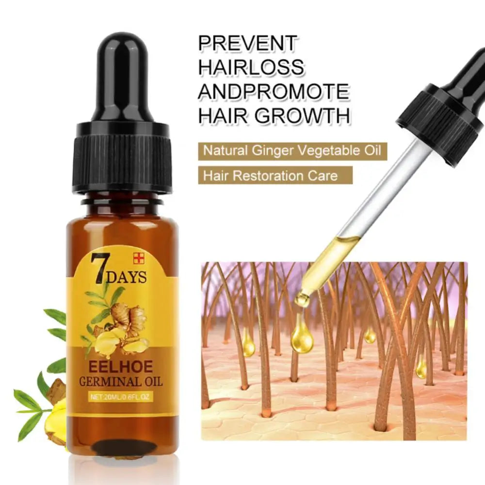 Hair Growth Essential Oils Repair Damaged Hair Anti Hair Loss Prevent Hair Loss Oil Ginger Fast Growing Hair Essential Oil