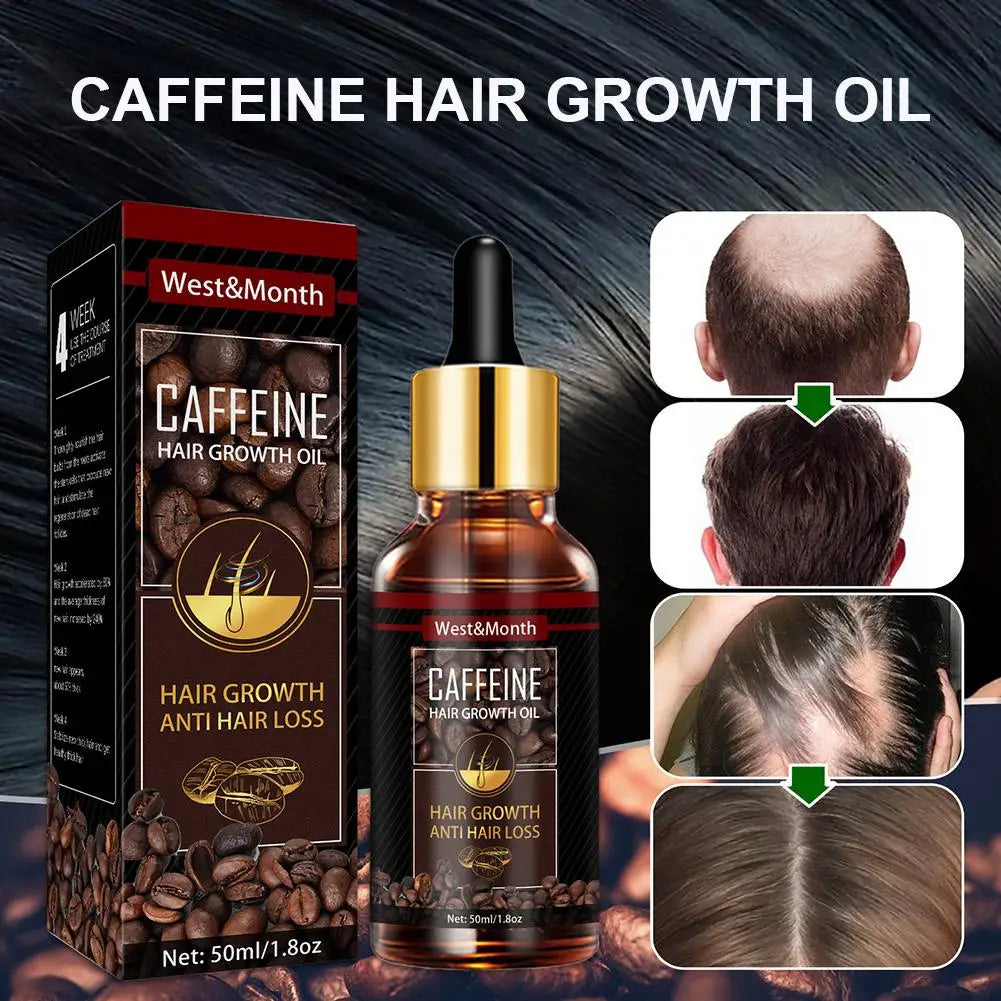 Caffeine Hair Growth Essential Oil Hair Loss Preventation Nourishing Hair Roots Hair Repair Treatment Oil Promote Hair Growth