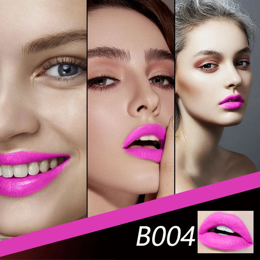 Hot Barbie Pink Matte Pink Lipstick for Women Long Lasting Lipstick Waterproof No Dry Feeling Creamy High Pigmented Formula