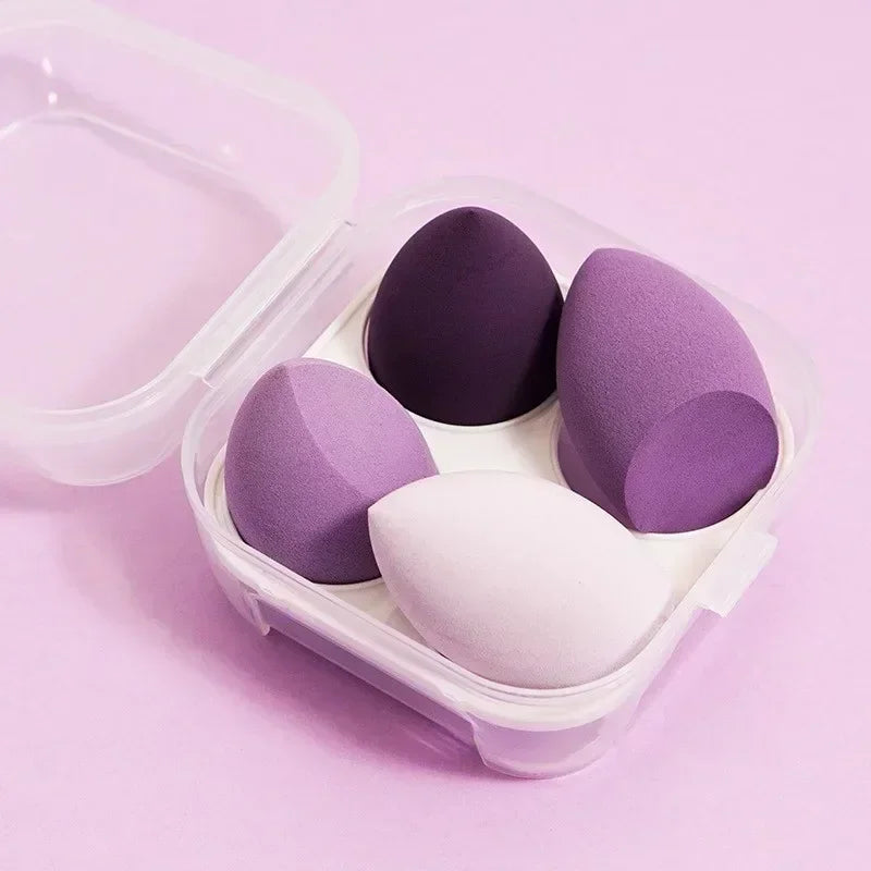 4pcs/bag Fashion Make Up Blender Cosmetic Puff Makeup Sponge Foundation Powder Sponge Beauty Tool Makeup Tool Accessories Makeup