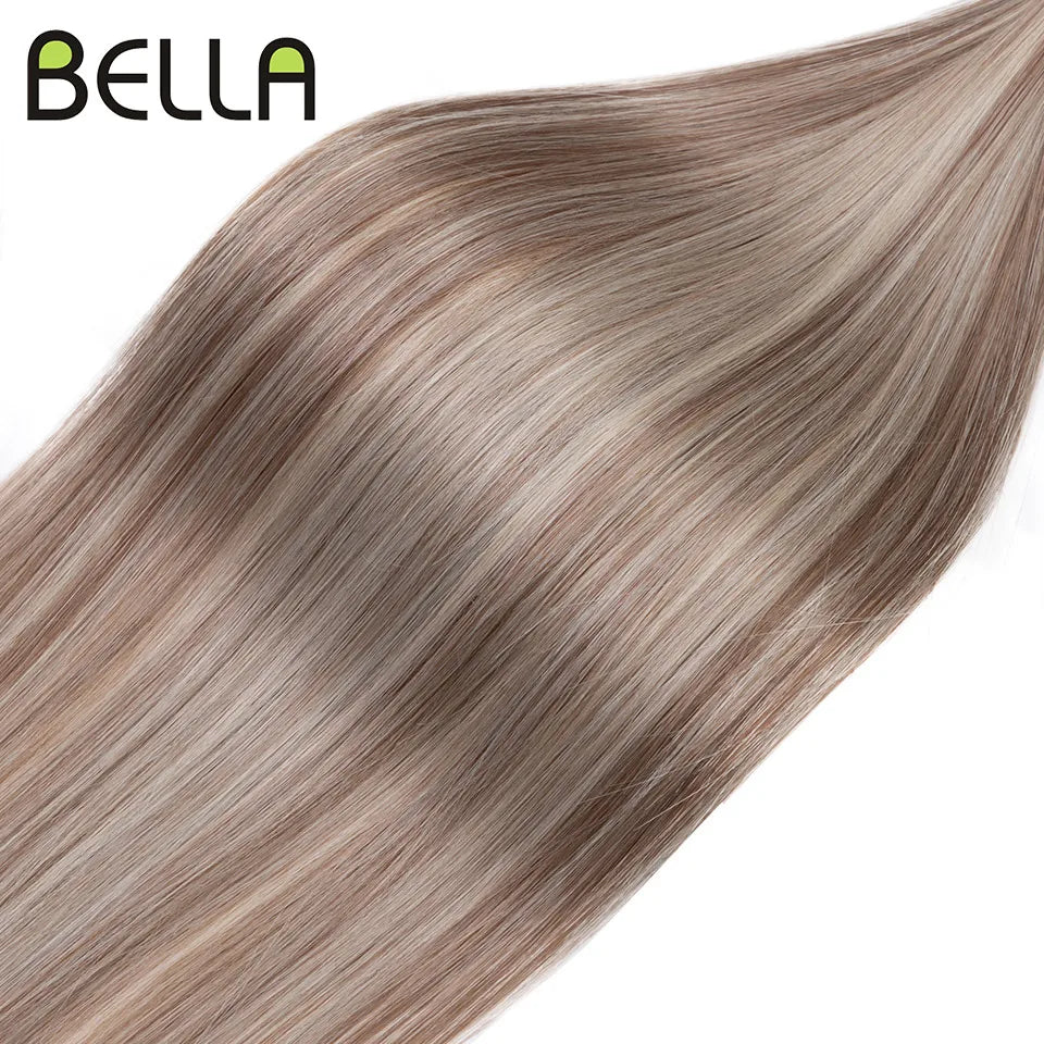 Bella 26 inch Yaki Straight Hair Extensions Salon Synthetic Hair Bundles High Temperature Fiber Ombre Blonde Hair Free Shipping