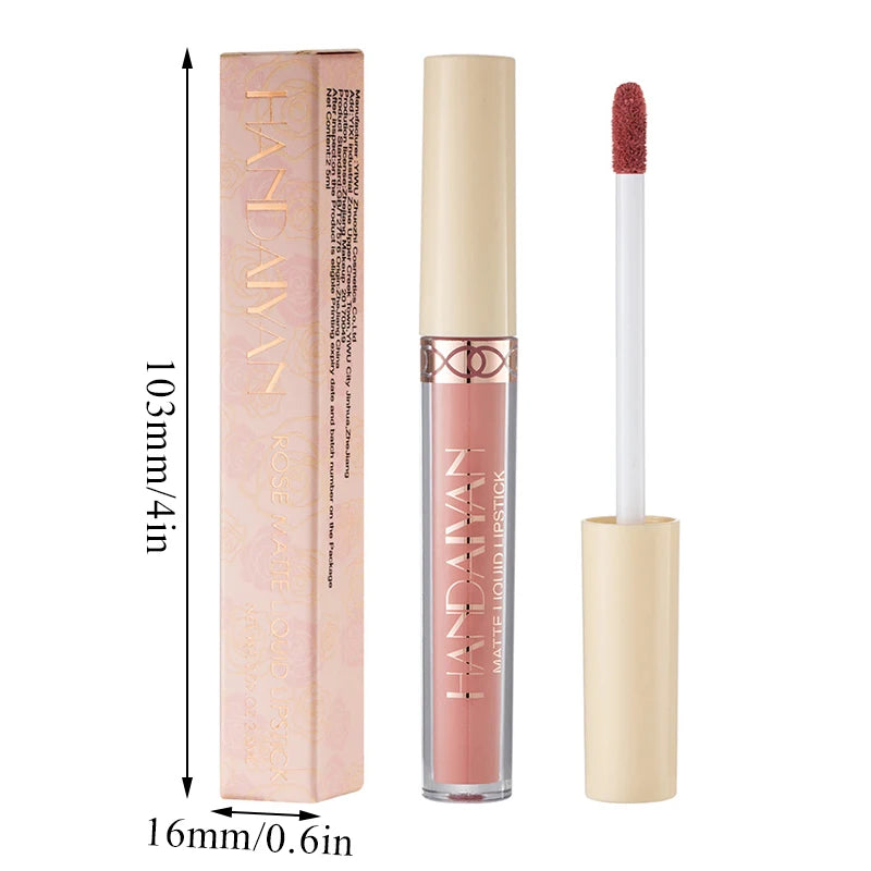 18 Colors Matte Velvet Lip Glaze Waterproof Long-Lasting Not Easy To Fade Lip Gloss Lipstick Waterproof Makeup Cosmetic Tool