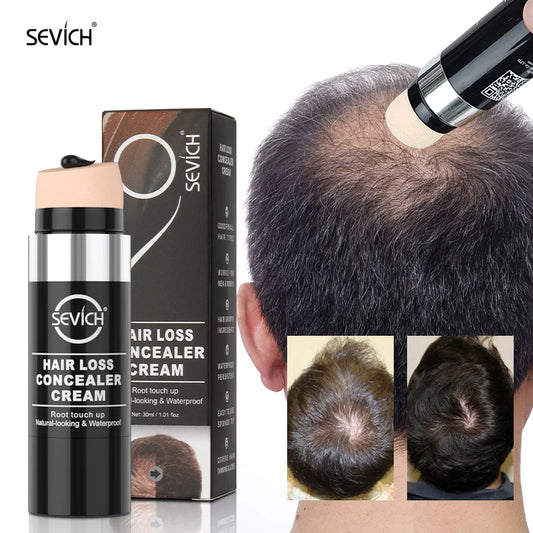 Sevich 30ml Unisex Hair Loss Concealer Cream Instantly Cover Up Grey White Hair Waterproof Hairline Bright Hair Pen