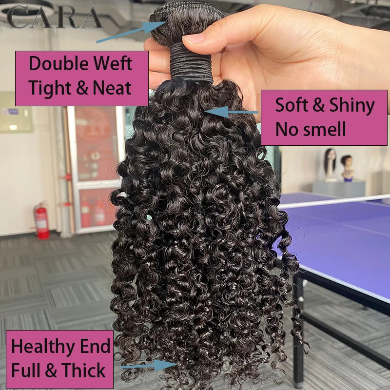 Burmese Curly Raw Human Hair Bundles 3C 4A Hair Bundles Sassy Curl Human Virgin Hair Weaving For Women Natural Black Color