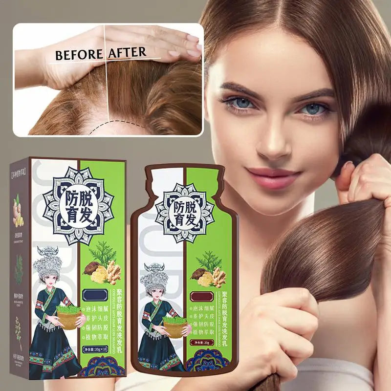 Ginger Hair Shampoo Anti hair loss hair care shampoo Moisturizing Repairing And Darkening Hair And Head Skin Ideal For Adults