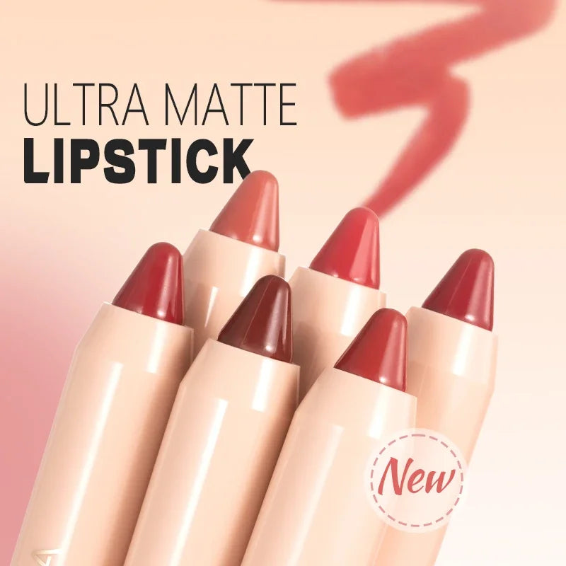 Matte Nude Brown Lipliner Pen Waterproof Lasting Non-stick Cup Plumping Natural Contouring Lipstick Pencil Lips Makeup Cosmetics