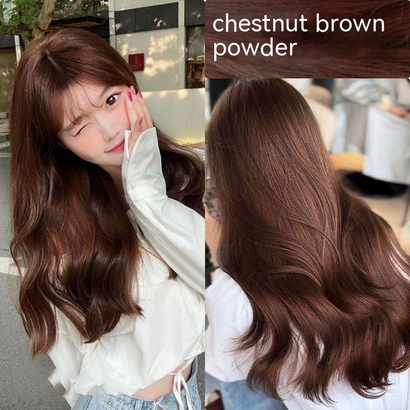 Ammonia-free Hair Color Paste Monochrome Paste Cover White Hair Multi-segment Color One-step Black Tea Gray Blue Black Hair Dye